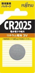 富士通　FDK　富士通　リチウムコイン電池　CR2025　（1個＝1PK） 4400496