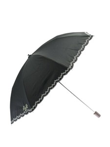 一級遮光　刺繍　折りたたみ傘晴雨兼用傘