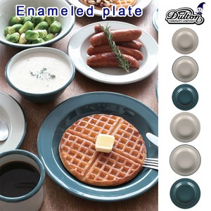 Enameled plate