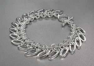 Silver Bracelet Plain Chain sliver