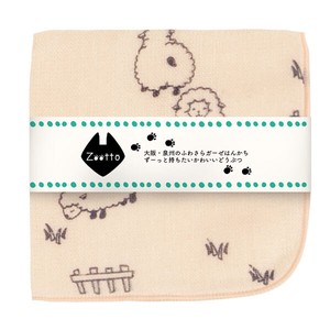Gauze Handkerchief Animal Sheep Made in Japan