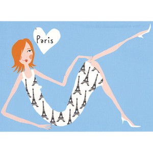 ■ポストカード■フランス直輸入　PARIS（The　Dress）
