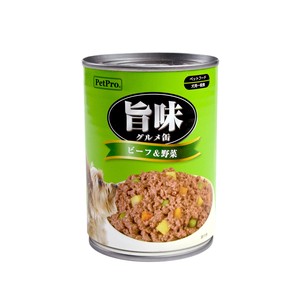 [ペットプロジャパン] 旨味グルメ缶 ビーフ＆野菜 375g