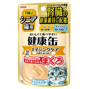 [アイシア] 健康缶パウチ シニア猫用 エイジングケア 40g