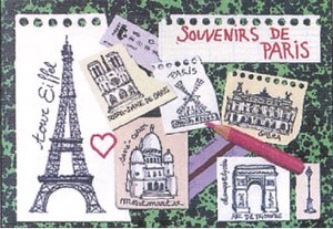 ■ポストカード■フランス製ポストカード Souvenirs de PARIS