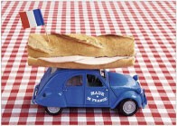 ■ポストカード■フランス製ポストカード★2 CV and sandwich