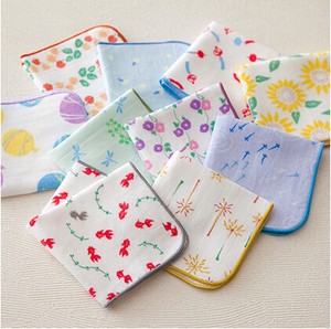 Towel Handkerchief Gauze Towel Japanese Style Japanese Pattern Made in Japan