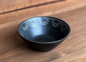 反らし型　ブロンズ　3.8鉢　11cm　【日本製　小鉢　和食器　陶器　織部】ヤマ吾陶器