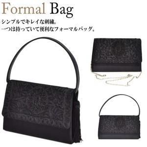 Handbag black Formal Embroidered