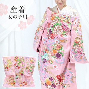 Kids' Japanese Clothing Little Girls Flower Pink Kimono Cloisonne Baby Girl 3-colors