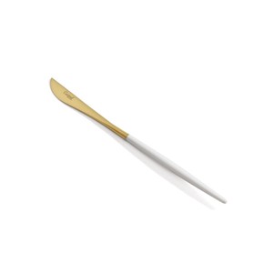クチポール（Cutipol）MIOホワイト/ゴールド　デザートナイフ