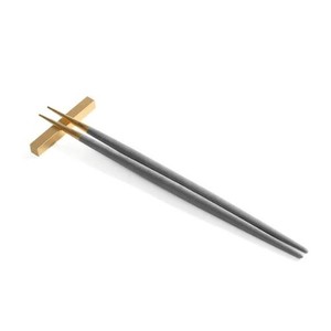 クチポール（Cutipol）GOA　グレイ/ゴールド　箸+箸置きセット　グレー