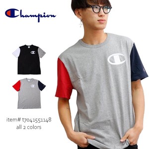 チャンピオン【Champion】 T7041 551148 半袖 Tシャツ メンズ トップス 刺繍 コットン USA規格