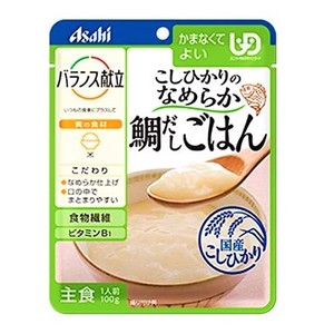 アサヒグループ食品（Asahi） バランス献立 こしひかりのなめらか鯛だしごはん