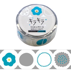 Washi Tape Flower Kira-Kira Masking Tape Stationery M