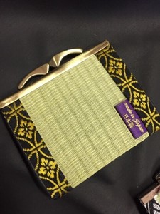 Tatami Purse with a metal clasp