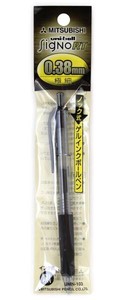 日本製　三菱鉛筆（株）　極細0.38mm　ノック式　ゲルインクボールペン　シグノ黒　【まとめ買い10点】