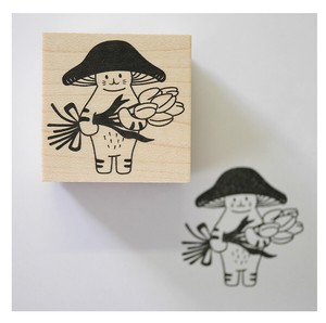 Stamp Stamps Stamp Thank You Mushroom cat Rubber Stamp