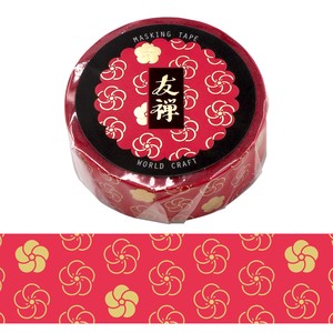 Washi Tape Sticker Yuzen Masking Tape Japan M Japanese Pattern Twisted Plum