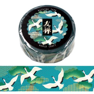 Washi Tape Animals Yuzen Masking Tape Crane Japanese Pattern 15mm