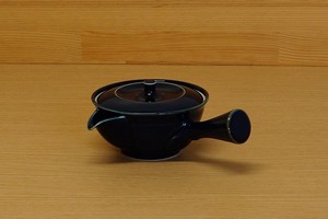 波佐見焼 急須 平急須 磁器 ルリ 瑠璃 日本茶 日本製 食器 茶こし