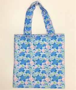 エコバック【在庫限り】日本製　　夏　お買い物袋　蛙　紫陽花　折り畳み収納　婦人　旅行　トラベル