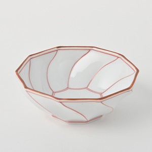 Hasami ware Side Dish Bowl Red Made in Japan