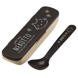 【スケーター】ねこっと-NEKOTTO-● ケース付き　スープスプーン　日本製