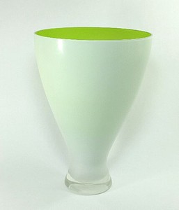 高さ26.5cmガラス花瓶 スリムベース（L）