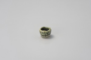 織部つぼ形珍味鉢  【日本製    陶器】