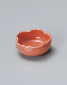 ピンク梅型珍味  【日本製    磁器】