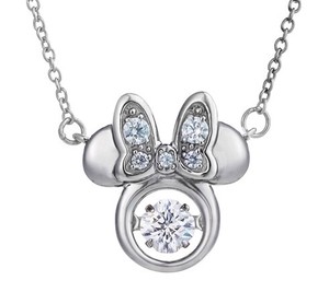 Cubic Zirconia Silver Chain Necklace DISNEY M