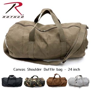 ロスコ 【Rothco】Canvas Shoulder Duffle Bag 24 Inch ダッフル 旅行 バック 大きめ ミリタリー