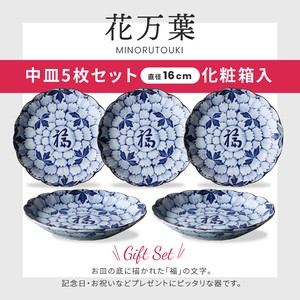 Mino ware Main Plate Gift Pottery Assortment Made in Japan