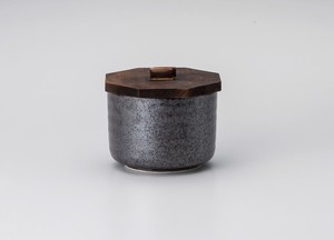 鉄砂（焼杉蓋付）【日本製  陶器  】