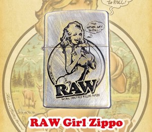 【 人気商品 】RAW　ガール ZIPPO　ライター　正規品　手巻きたばこ