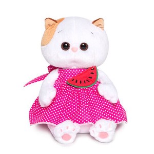 Li-li BABY  ピンクのサラファン　猫、ぬいぐるみ、ギフト、プレゼント、お祝い