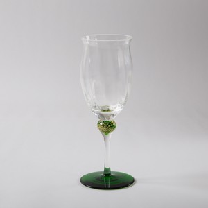 Wine Glass Wine Leaf Green