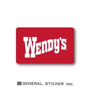 ウェンディーズ ミニステッカー ウェンディーちゃん RED WENDY'S ライセンス商品 WEN017 2020新作