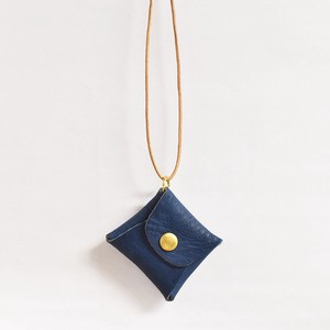 Coin Purse Navy Coin Purse Ladies' Men's Made in Japan