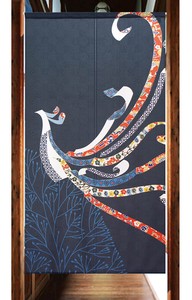 Japanese Noren Curtain Lucky Charm Seven Deities Of Good Luck Made in Japan