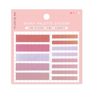 Shiny Decoration Sticker Palette Pink M