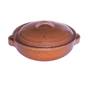 REIWA ブラウン 6号鍋  【日本製  萬古焼  耐熱陶器(蓋は陶器）】