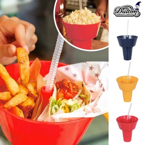Carry snack tub with tumbler