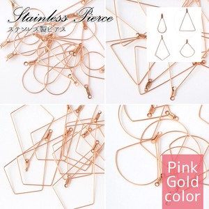 Gold/Silver Pink Stainless Steel 4-types 10-pcs