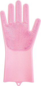 Rubber/Poly Gloves Pink Silicon