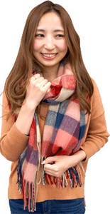 Thick Scarf Plaid Stole