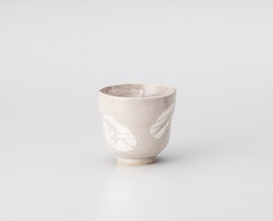粉引木葉ひさご煎茶  【日本製    陶器】