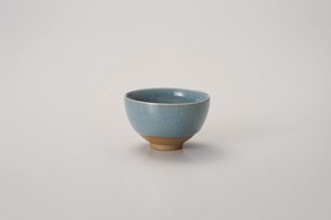 トルコ亀甲貫入煎茶  【日本製    陶器】