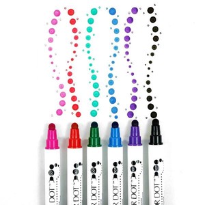 Writing Material Dot ZIG 6-color sets